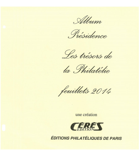Jeu Présidence pour les 10 feuillets Trésors de la Philatélie 2014