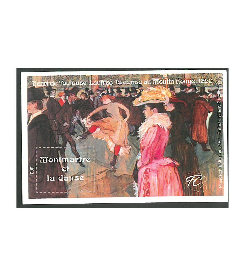 FEUILLET COMMEMORATIF MONTMARTRE ET LA DANSE FEUILLET COMMEMORATIF MONTMARTRE ET LA DANSE