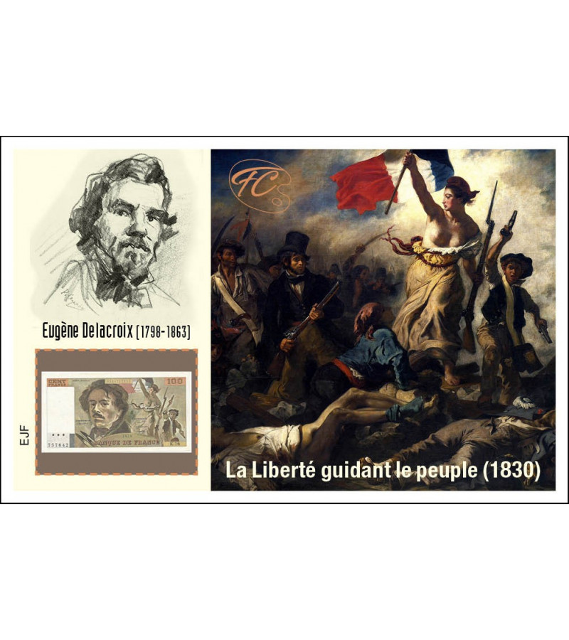 FEUILLET COMMEMORATIF DELACROIX 2018