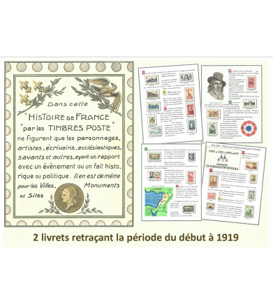 LIVRETS HISTOIRE DE FRANCE PAR LES TIMBRES