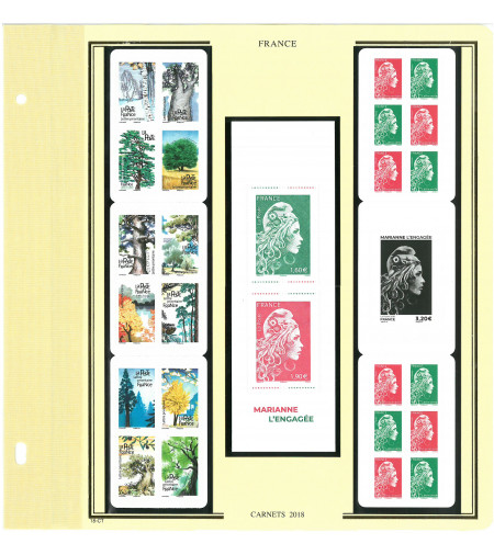 6 Feuilles Présidence 2018 pour carnets autocollants