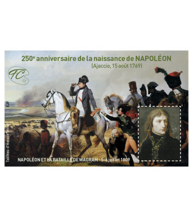 FEUILLET COMMEMORATIF 250 ANS NAISSANCE DE NAPOLEON