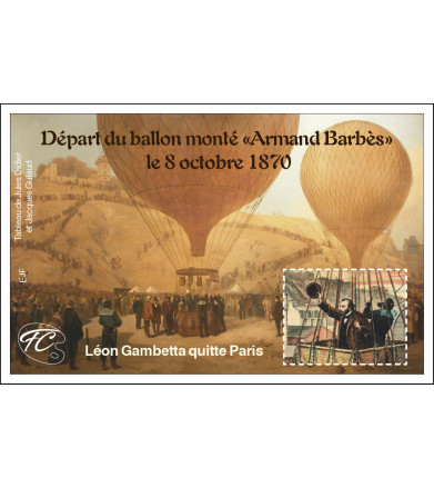 FEUILLET COMMEMORATIF SIEGE DE PARIS