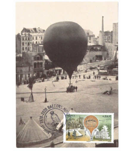 POSTE AERIENNE - BALLONS MONTES 1870
