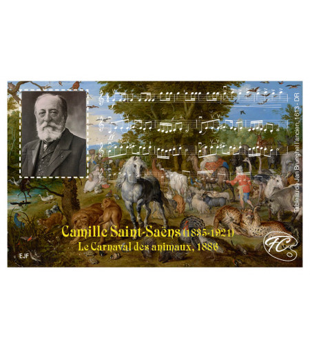 FEUILLET COMMEMORATIF CAMILLE SAINT-SAËNS
