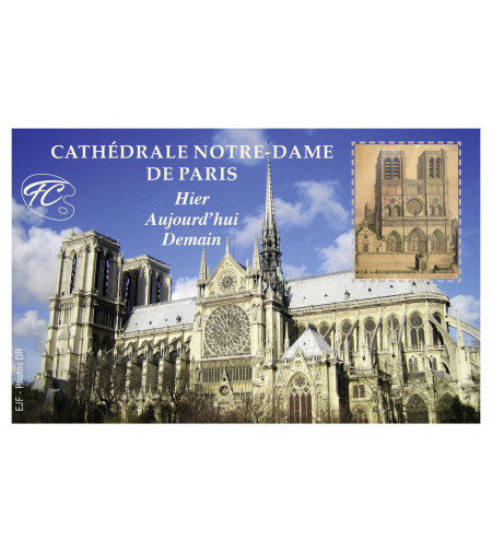 FEUILLET COMMEMORATIF NOTRE-DAME DE PARIS