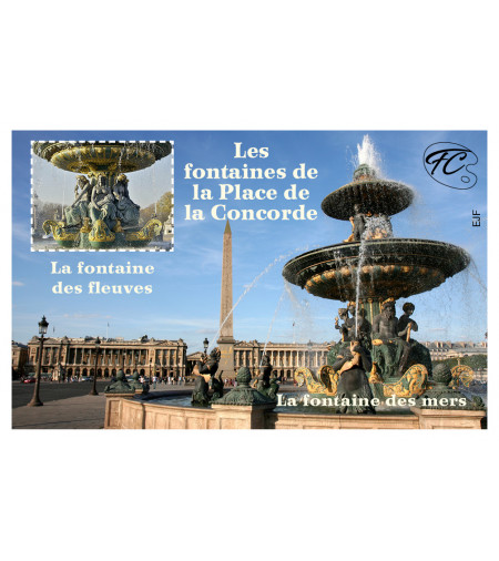 FEUILLET COMMEMORATIF LES FONTAINES DE PARIS