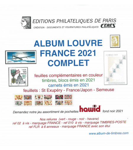 Offre spéciale jeu France Louvre 2021 complet (FF21 + FF21bis + FF21BF)