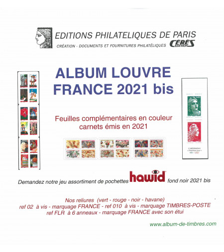 Feuilles France Louvre 2021 pour carnets autocollants