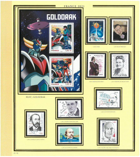 Feuilles  Présidence 2021 France