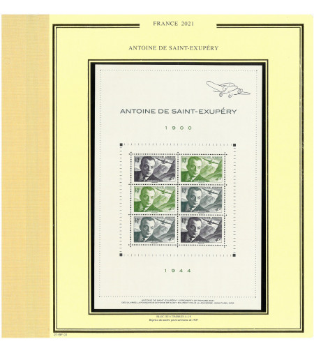 Feuilles Présidence 2021 BF spéciaux  BF ST EX(2)-BOITES LETTRES-SEMEUSE