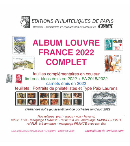 Offre spéciale jeu France Louvre 2022 complet (FF22 + FF22bis + FF22BF)
