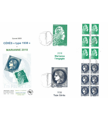 CARNET MARIANNE 2018 / CERES 1938