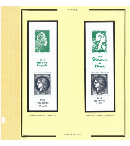 Feuilles Présidence 2023 pour carnets