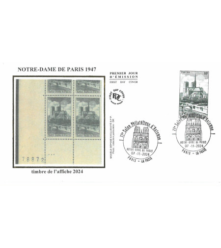 NOTRE-DAME DE PARIS TIMBRE DE L AFFICHE