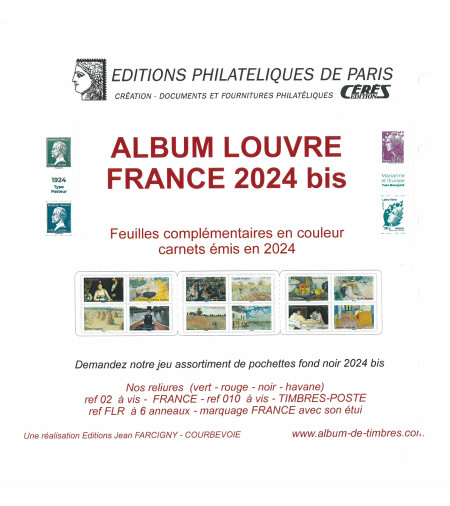 Feuilles France Louvre 2024 pour carnets