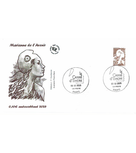 MARIANNE 0.10 BRUN AUTOCOLLANT