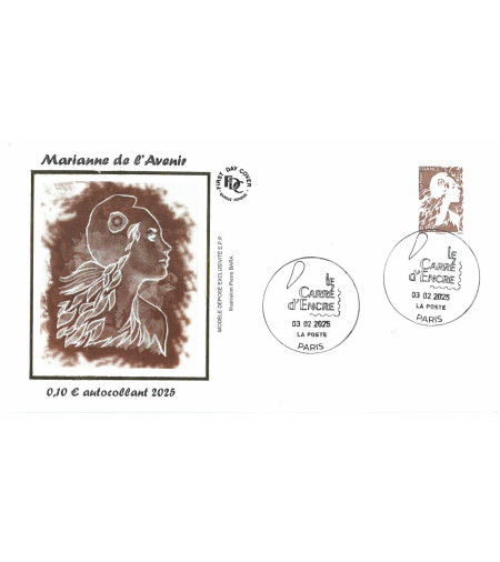 MARIANNE 0.10 BRUN AUTOCOLLANT