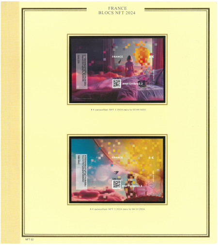 Feuilles Présidence 2024 pour blocs NFT