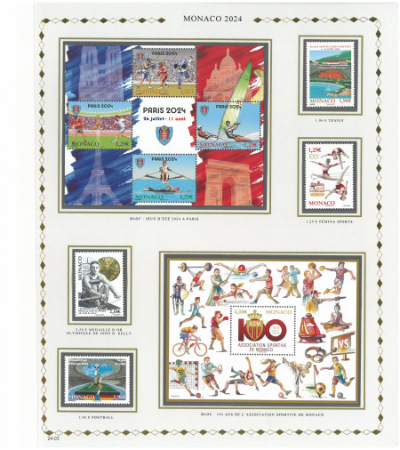 Feuilles MONACO Princesse 2024