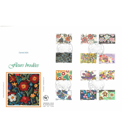 GF CARNET FLEURS BRODEES