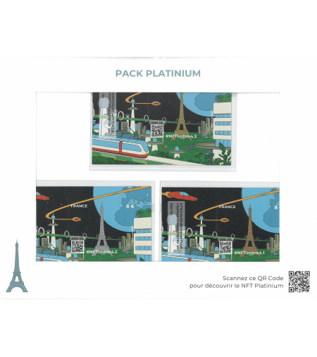 TIMBRES NFT 2025  - 4.1 - 4.2 - 4.3 - PACK PLATINIUM