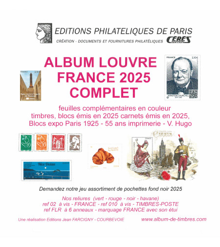 Offre spéciale jeu France Louvre 2025 complet (FF25 + FF25bis + FF25BF)