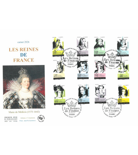 CARNET REINES DE FRANCE