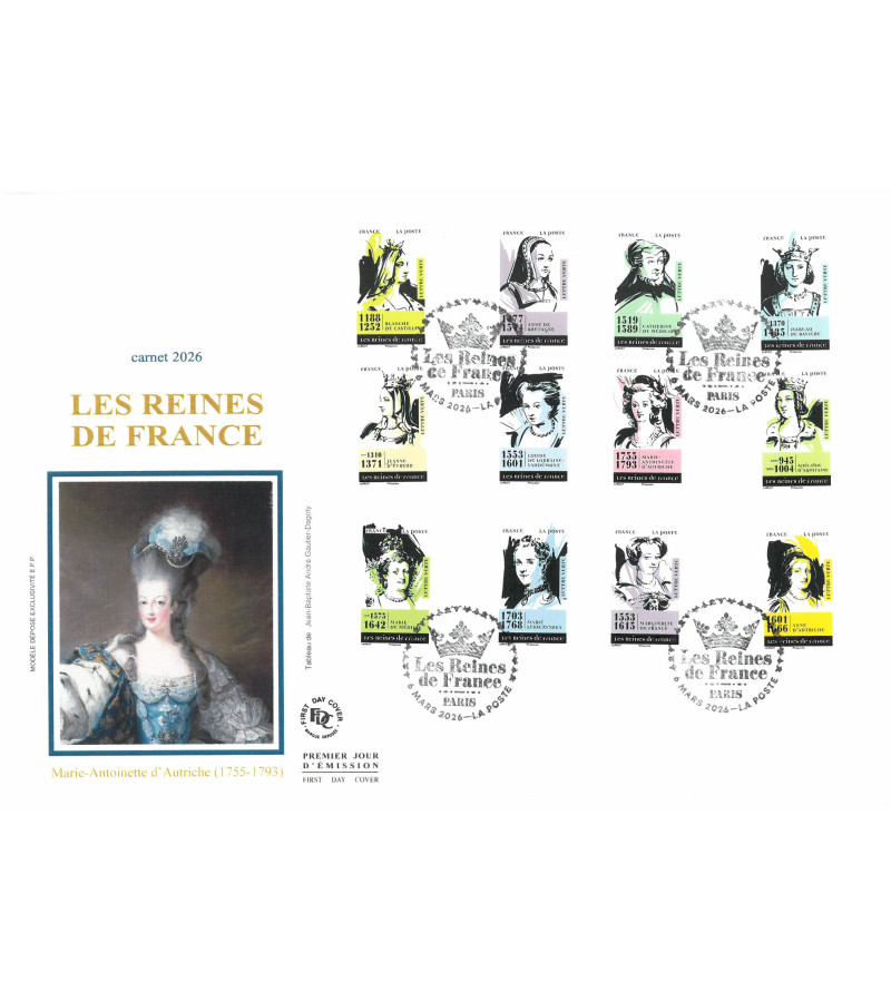 CARNET REINES DE FRANCE