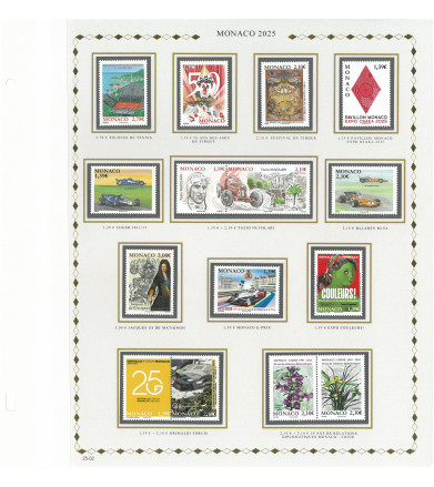 Feuilles MONACO Princesse 2025