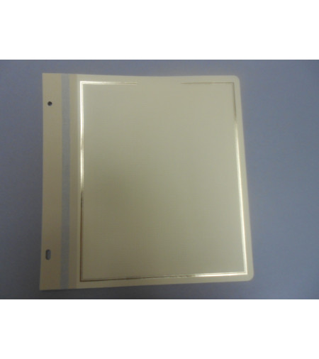 Page neutre «Présidence» (feuille chamois quadrillée)