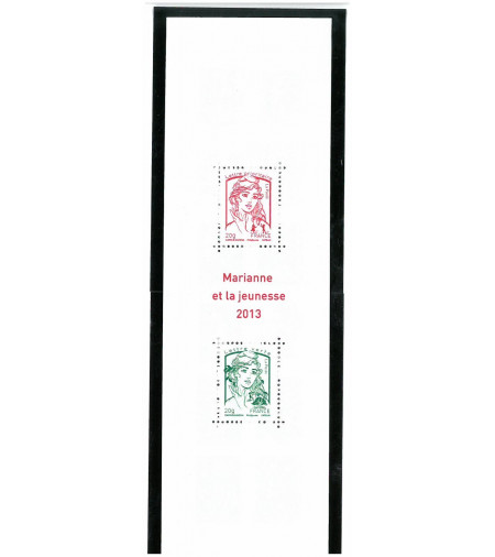 Pochettes Hawid pour carnet Marianne gommé 2013